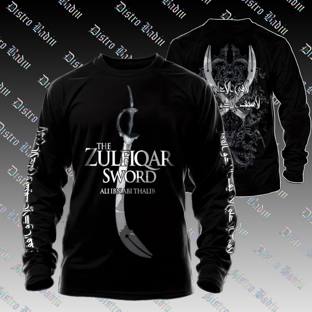 Kaos Dakwah Pria/ BAJU KAOS DAKWAH Islam Pria zulfikar sword sahabat Ali Ibn Abi Thalib