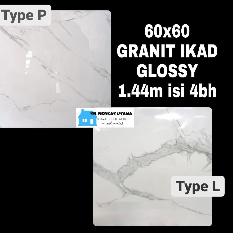 STOK TERBATAS GRANIT LANTAI 6X6 GLOSSY PUTIH MARMER ABU CARARA IKAD Granit 6x6 MOTIF MARMER ATAU PUT