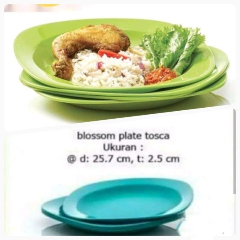 Promo piring Tupperware blossom plate.