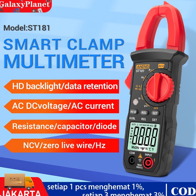 READY ST 181 tang ampere ST181 clamp multimeter multi tester arus listrik amper clamp meter