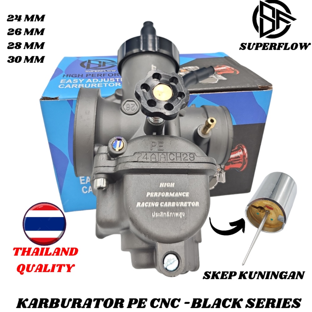 Ready KARBURATOR KARBU PE 24 26 28 3 SUPERFLOW  KARBURATOR KARBU PE24 PE26 PE28 SUPERFLOW RACING SKE