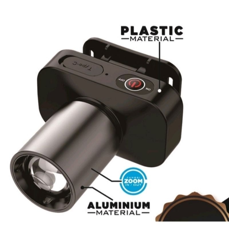 SENTER KEPALA LED KAWACHI LY-300Z - CAHAYA TERANG ZOOM JARAK JAUH