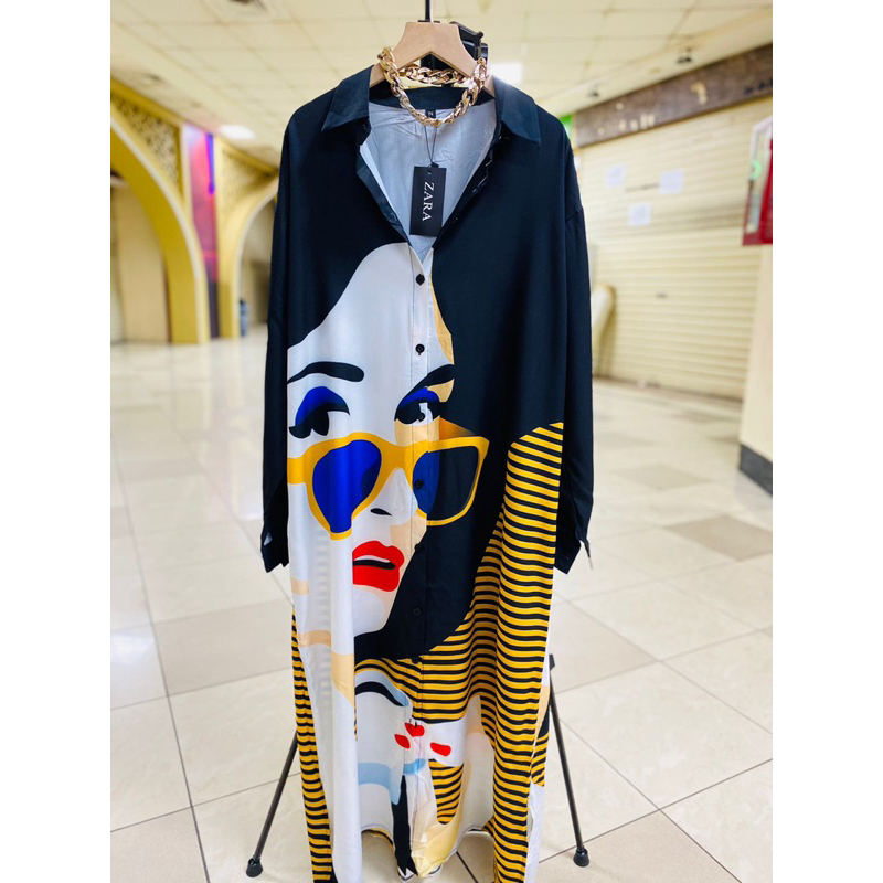 LONG TUNIK SILK ZAIRA KACA MATA IMPORT