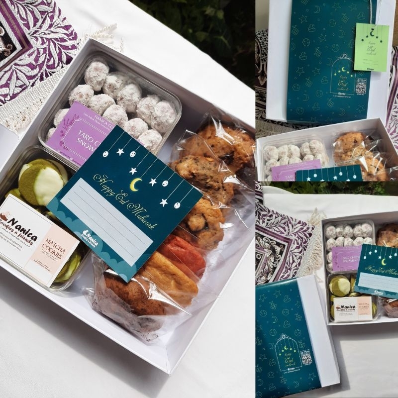 

Parsel Lebaran EID Hampers - Raya (kue kering & soft cookies in hardbox) | nanicacookies
