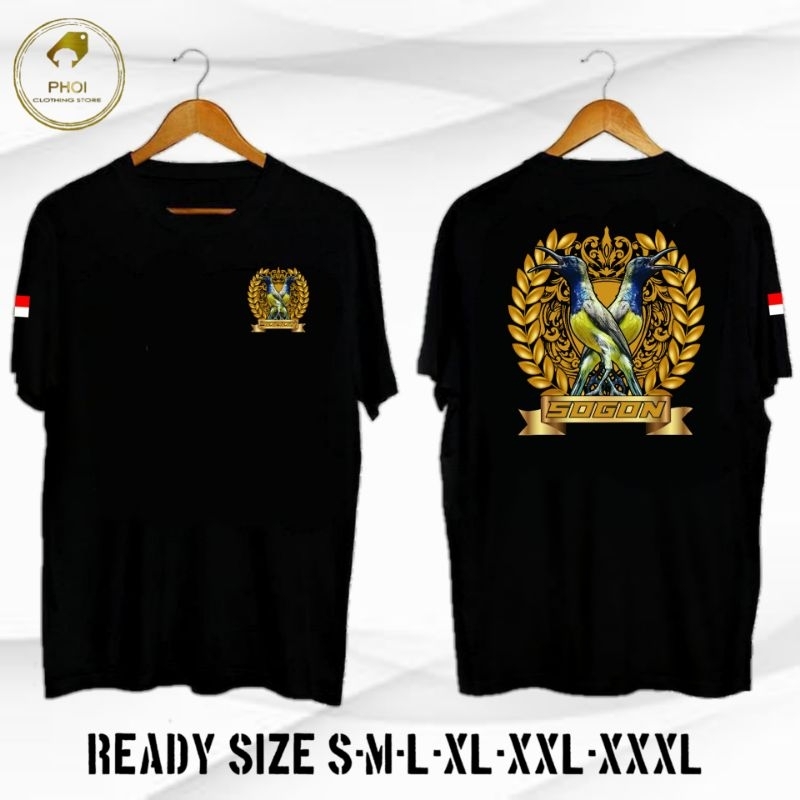 Kaos Burung Sogon Bahan Adem Combed Premium