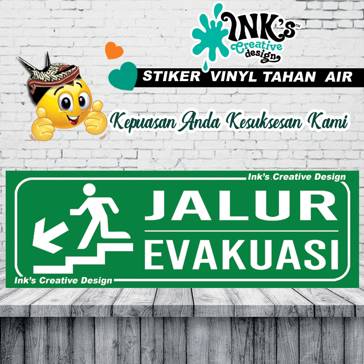 

Stiker Jalur Evakuasi Tangga Kiri