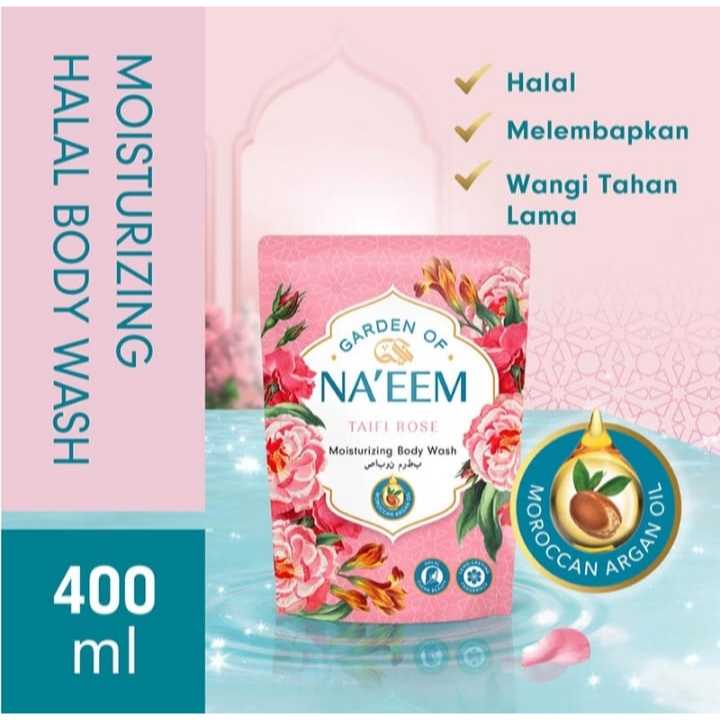 Garden Of Naeem Sabun Cair Refill 400ml Naeem Sabun Cair Taifi Rose 400ml