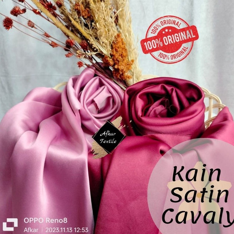Harga Promo SATIN TERLARIS KAIN SATIN CAVALI PREMIUM  Kain Saten Silky Bridesmaid