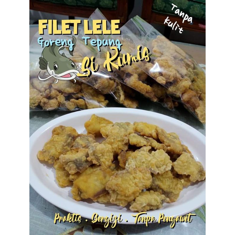

FILET LELE GORENG TEPUNG /full daging /tanpa kulit/tanpa duri/tanpa pengawet HALAL