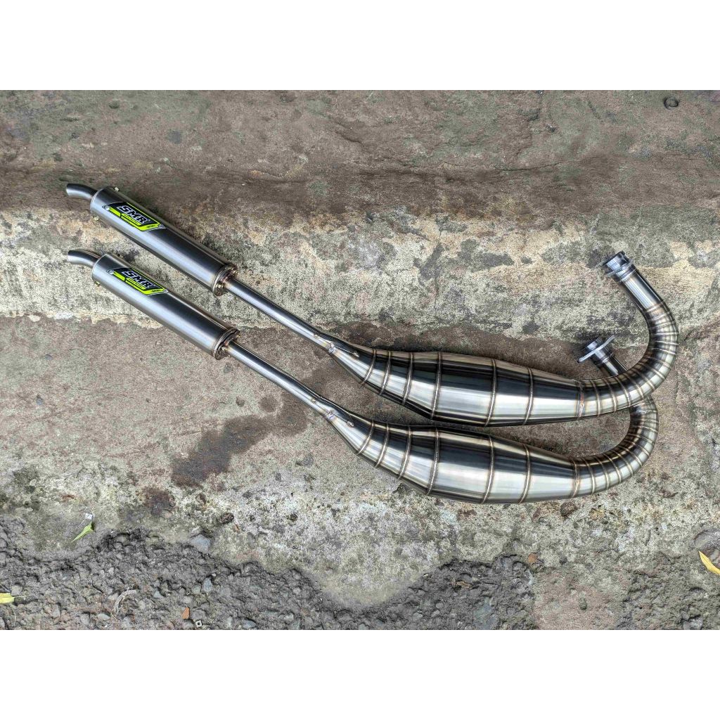 Knalpot SMR Ninja RR Stainless Leher Cacing