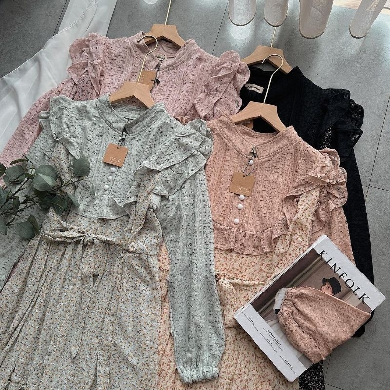 KARIN DRESS by Oclo / Gamis Vintage Ceruty / Gamis Cantik Terbaru / Dress Muslim Wanita