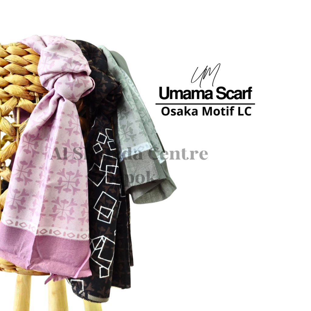 JILBAB SEGIEMPAT BY UMAMA SCRAF OSAKA MOTIF LC/HIJAB MOTIF /HIJAB SEGI EMPAT /JILBAB MOTIF / JILBAB 