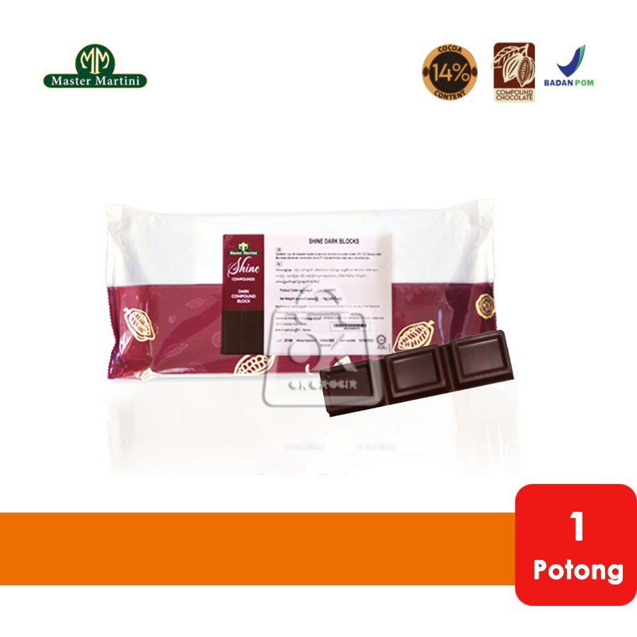 

Master Martini Shine Dark Chocolate Compound (1 Potong)