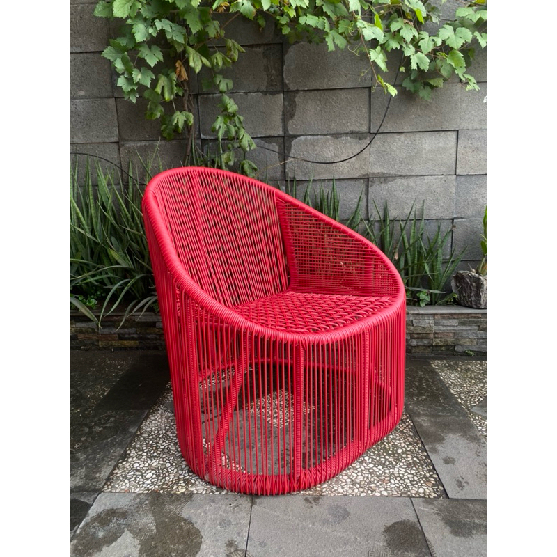 [ OUTDOOR FURNITURE ] Kursi Rotan Sintetis / Kursi Lounge / Cairo Club Chair / Kursi Rotan