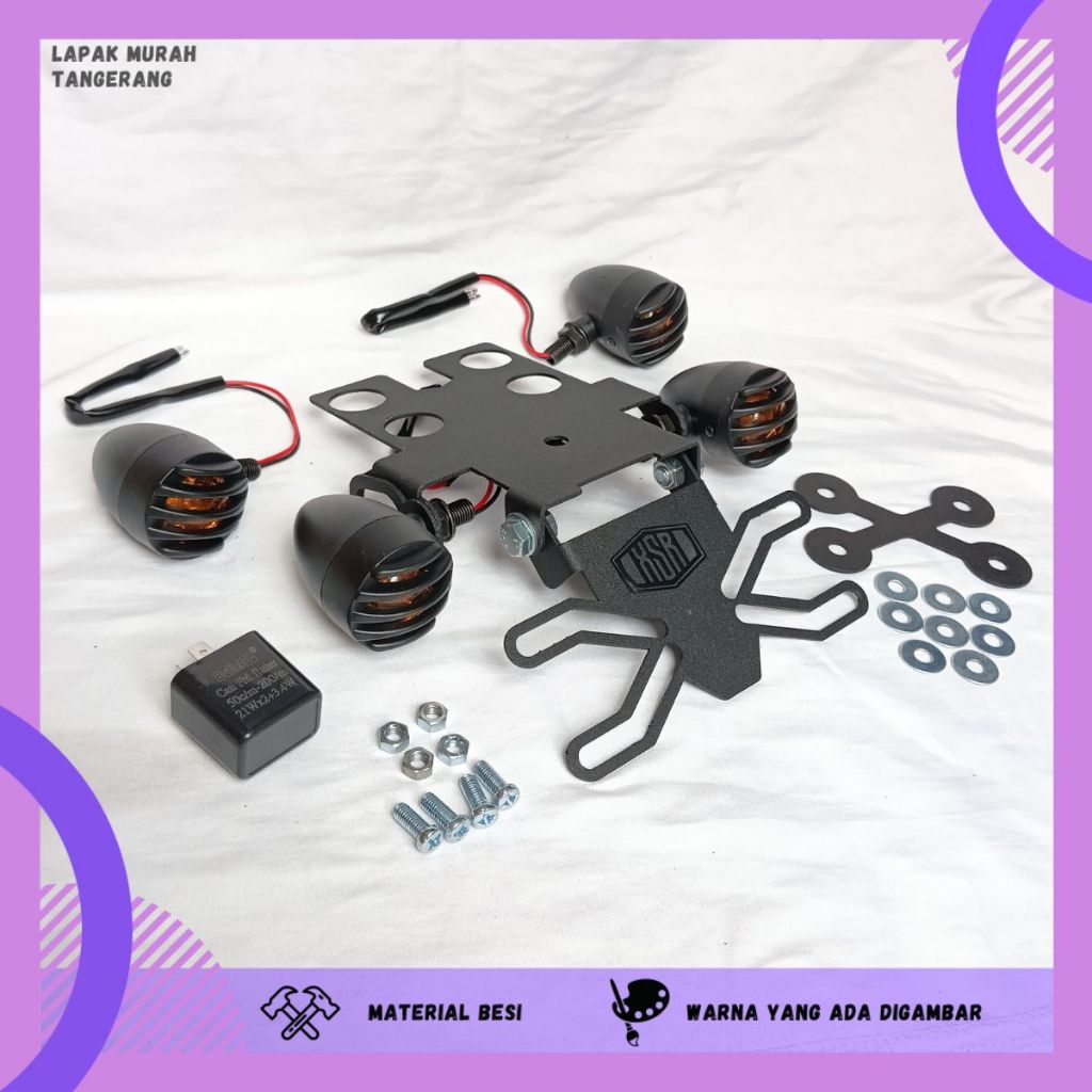 TAIL TIDY XSR 155 SPAKBOR BELAKANG XSR 155 DUDUKAN PLAT XSR 155 PLAT SEIN RUNNING LAMPU TRALIS