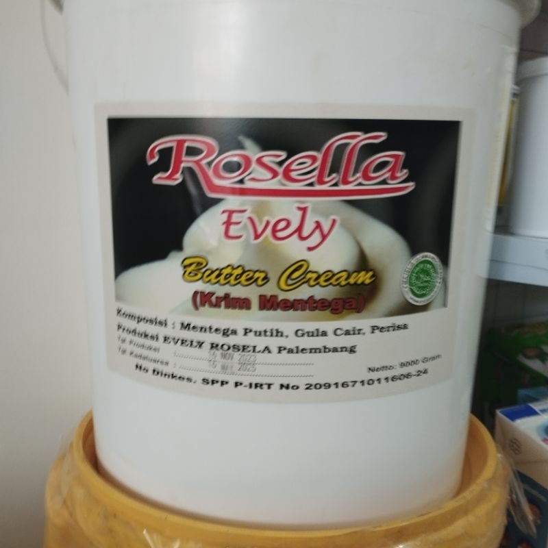 

Butter Cream 250g Rosella Evely Krim Mentega