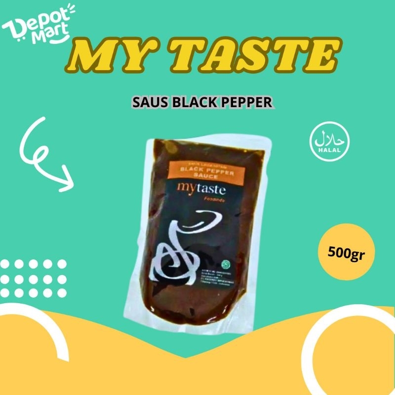 

Saos Blackpapper MyTaste 500gr / Saus Lada Hitam / Blackpaper Saus Depot Kuliner