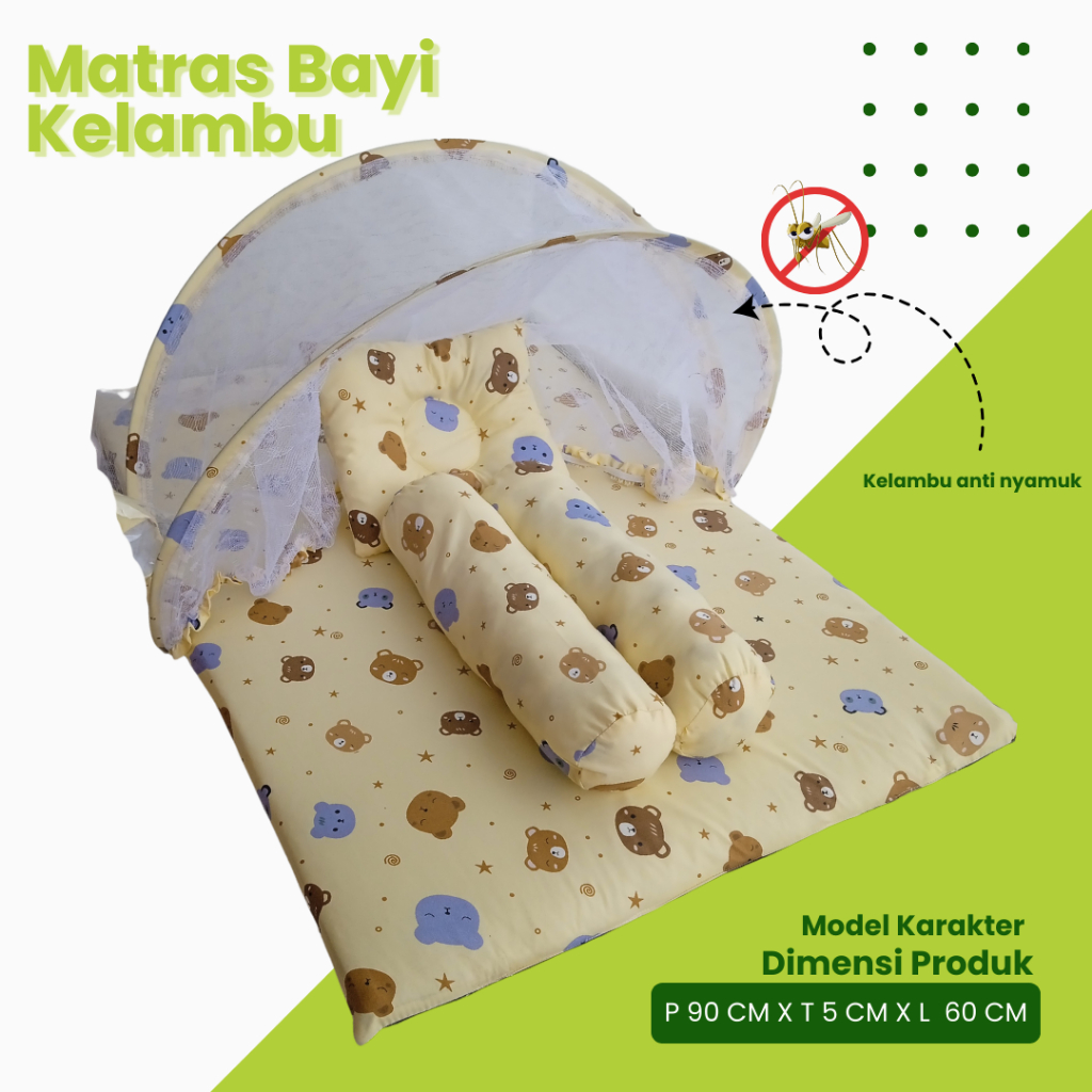 Kasur Matras Bayi Kelambu Kasur Matras Bayi Set Bantal Guling