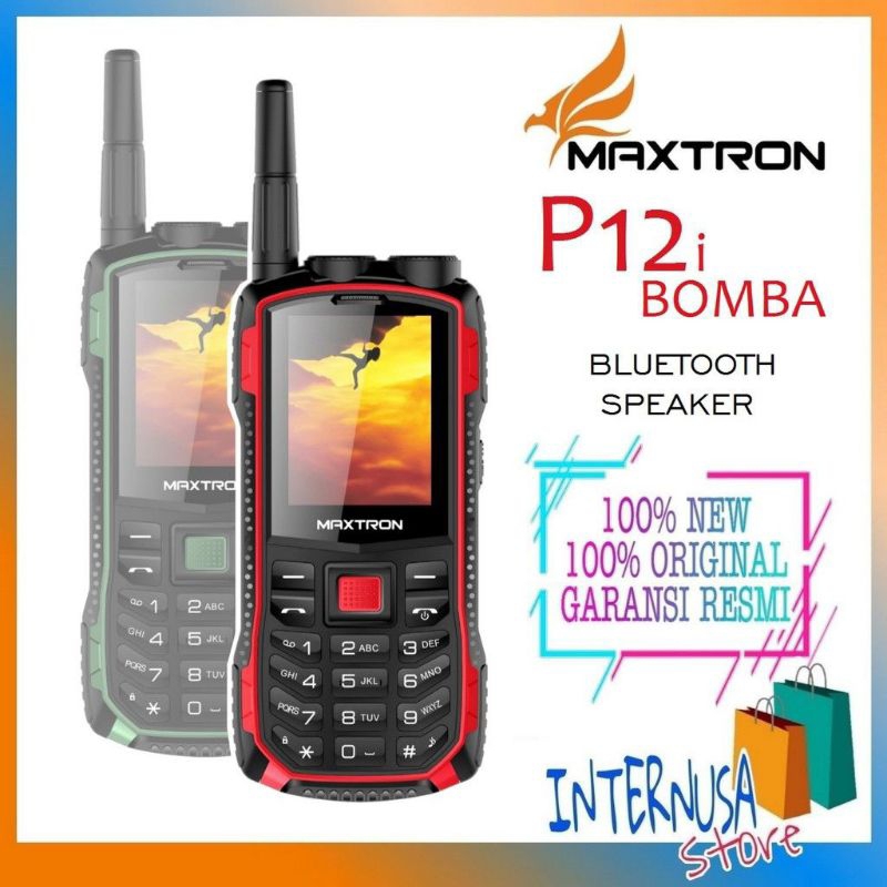 Hp MAXTRON P12i Bomba - BLUETOOTH SPEAKER - HP OUTDOOR - HP POWERBANK - HP GUNUNG