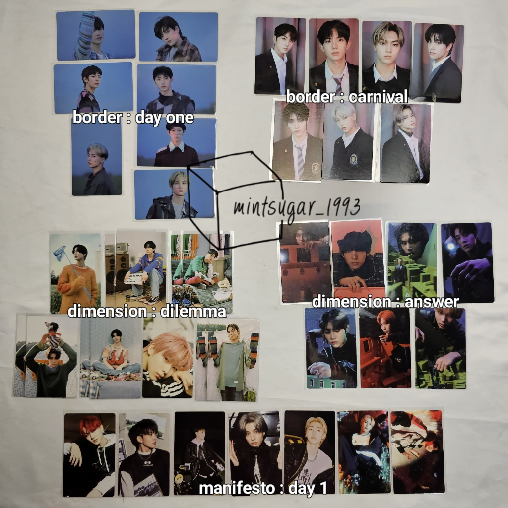 [ READY OFFICIAL ] PHOTOCARD LUCKY DRAW SOUNDWAVE ENHYPEN ( Border Day One | Border Carnival | Dimen