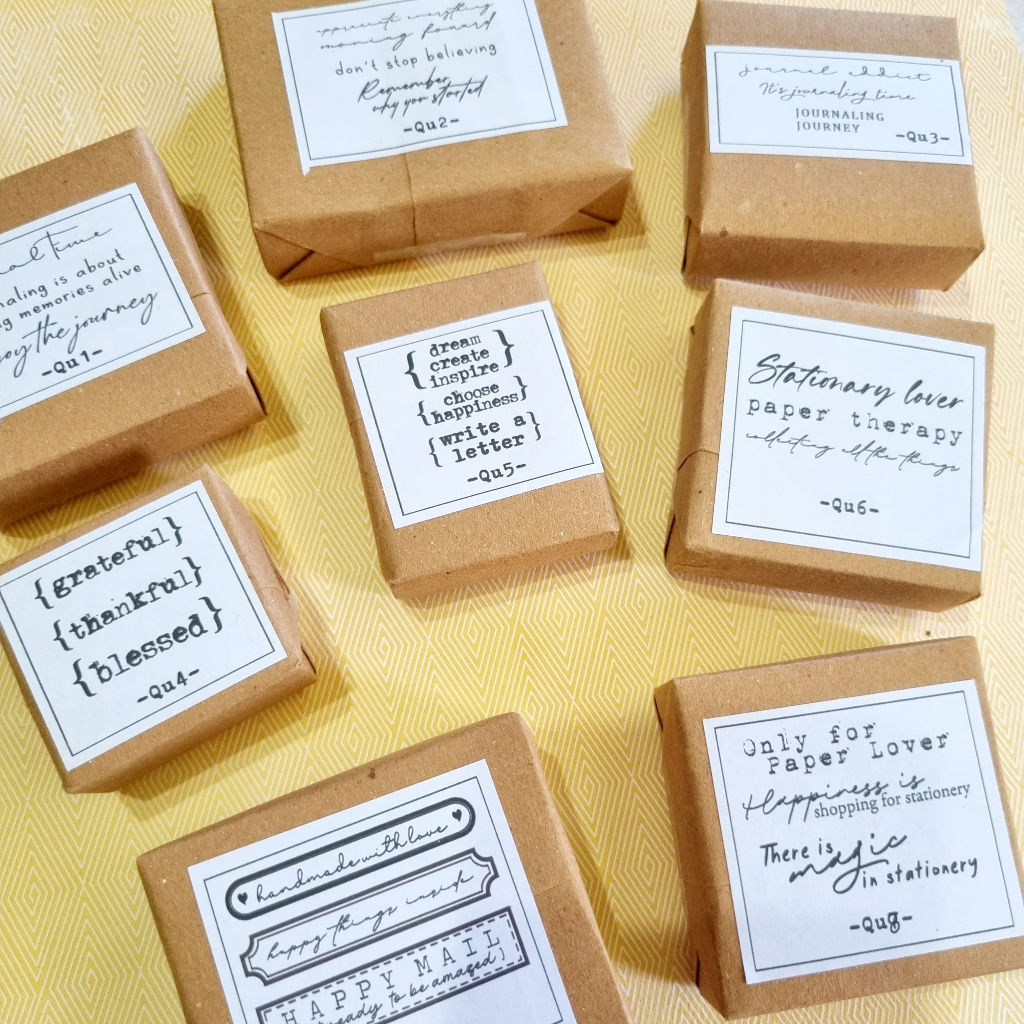 

YUH Witheartcraft Wood Stamps for Journaling Scrapbooking - Quotes & Words Edition