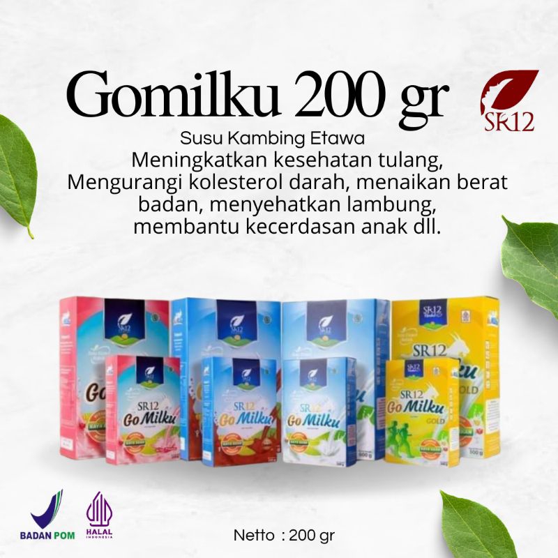 

Gomilku SR12 200 gr - Susu Kambing - Memelihara Kesehatan Tubuh