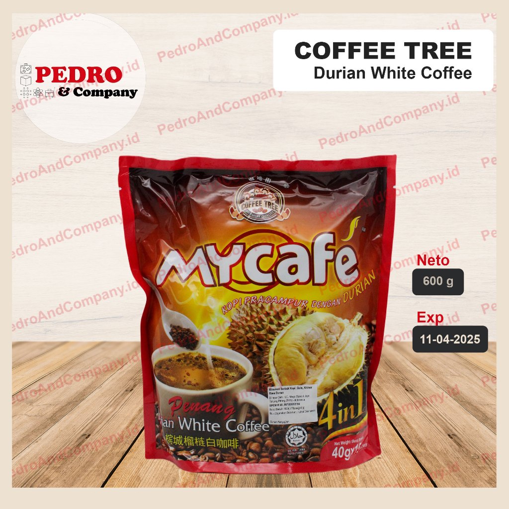 

Coffee tree mycafe DURIAN coffee 4in1 15 sachet kopi duren penang