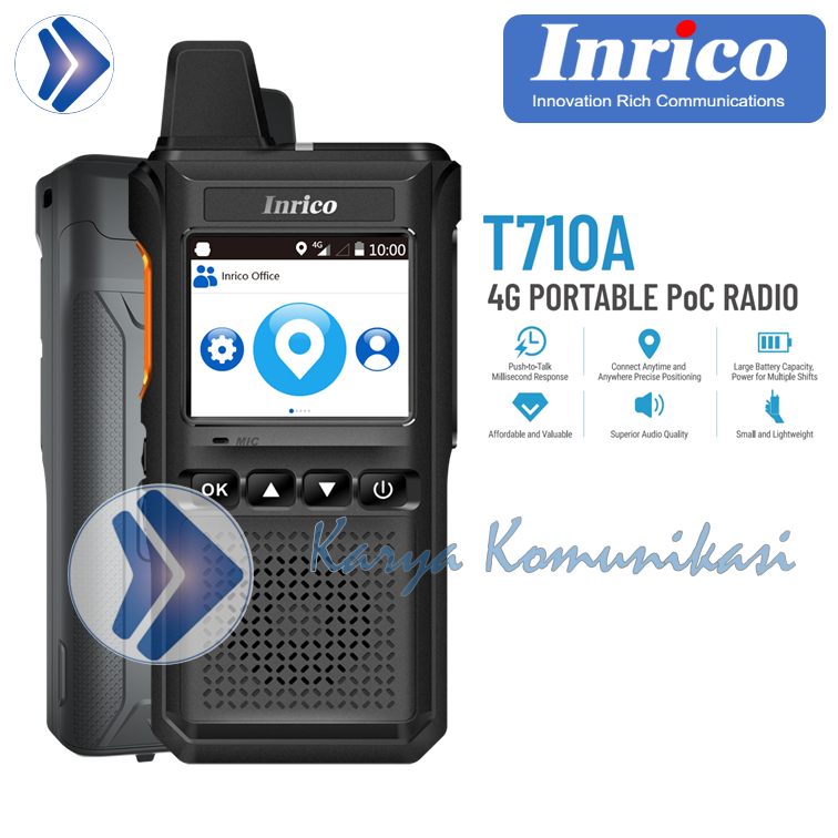 HT POC INRICO T710A 4GLTE GPS WIFI PAKET SIAP PAKAI