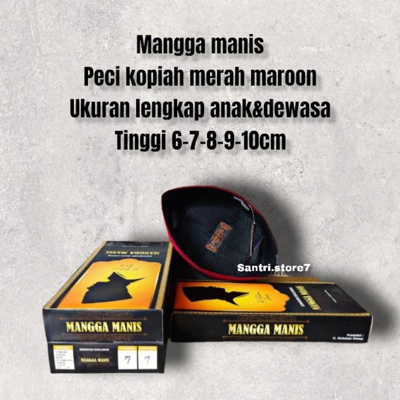 peci mangga merah maroon tinggi 7 8 9 10 cm bisa COD