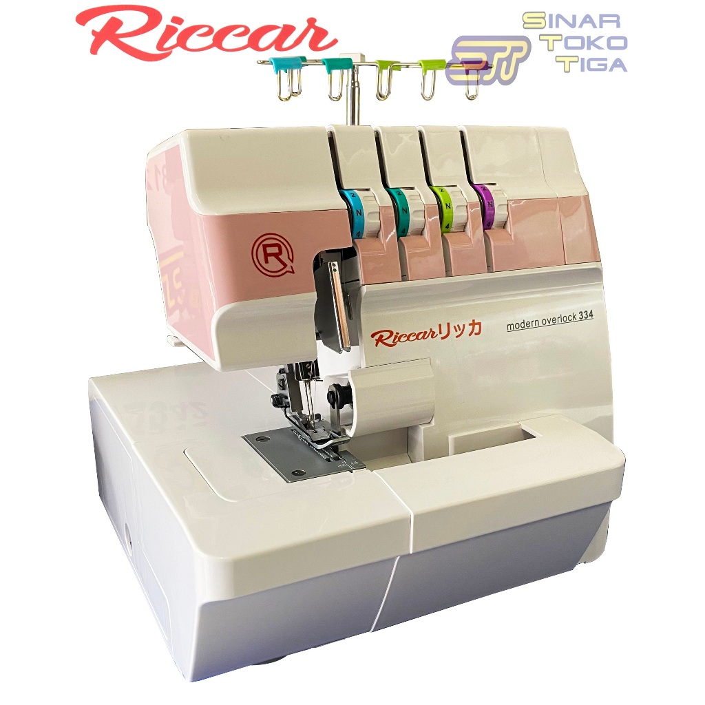 PROMO | RICCAR 334 MESIN JAHIT TEPI OBRAS NECI PORTABLE WOLSUM