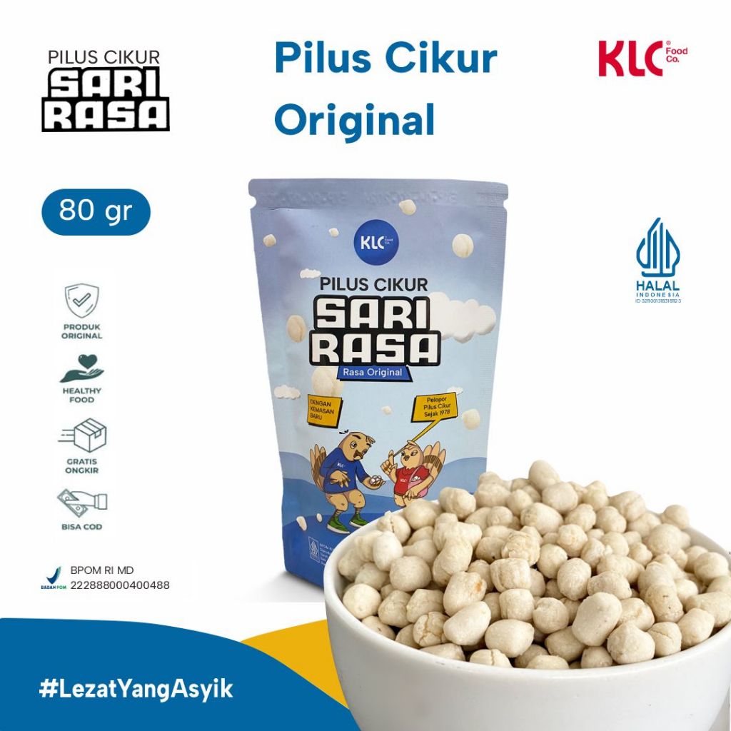 

Pilus Cikur / Kencur 80gr Sari Rasa KLC Food Co. Snack / Makanan Ringan Murah