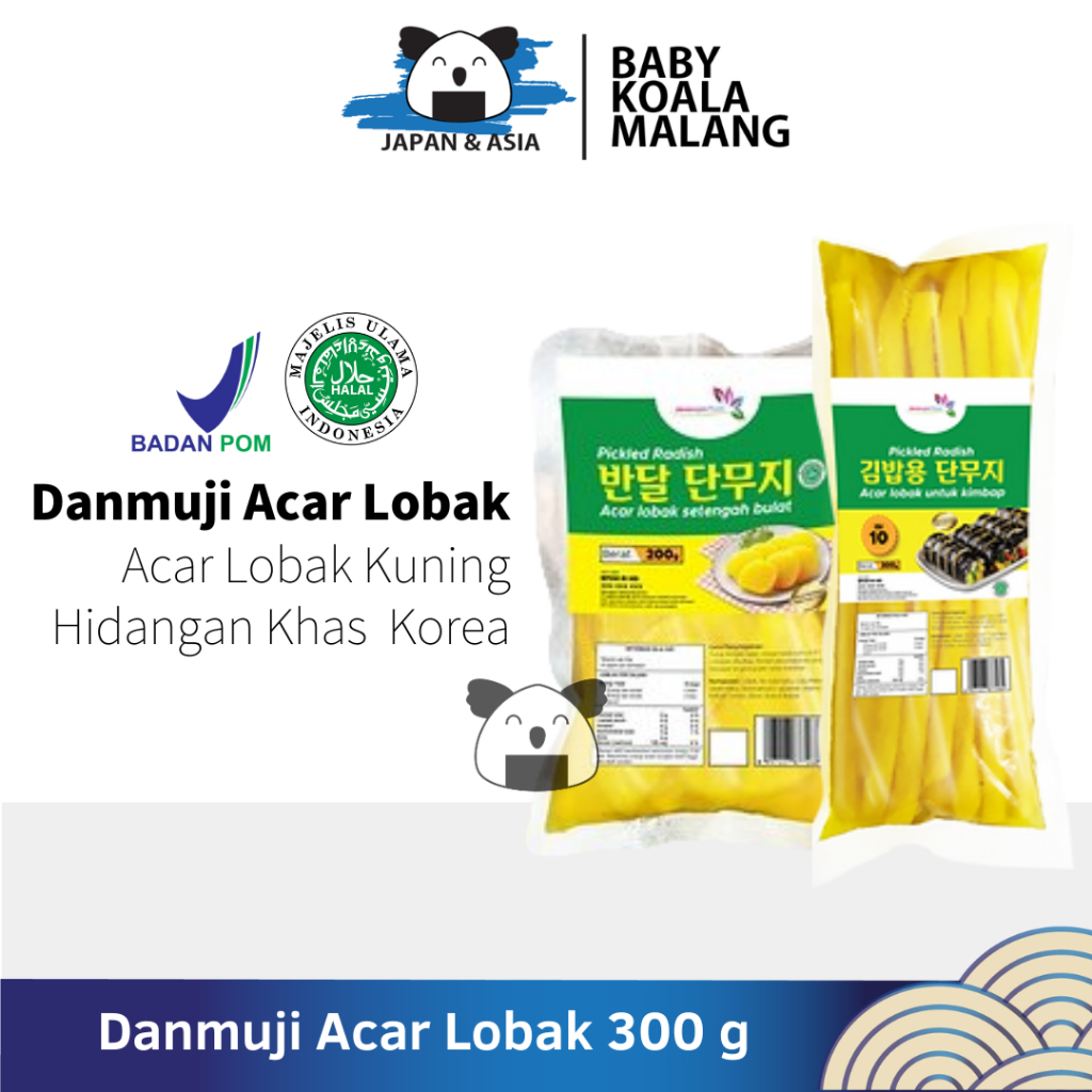 

DANMUJI Stick & Slice Acar Lobak Korea 300 g | Untuk Kimbab - MLG