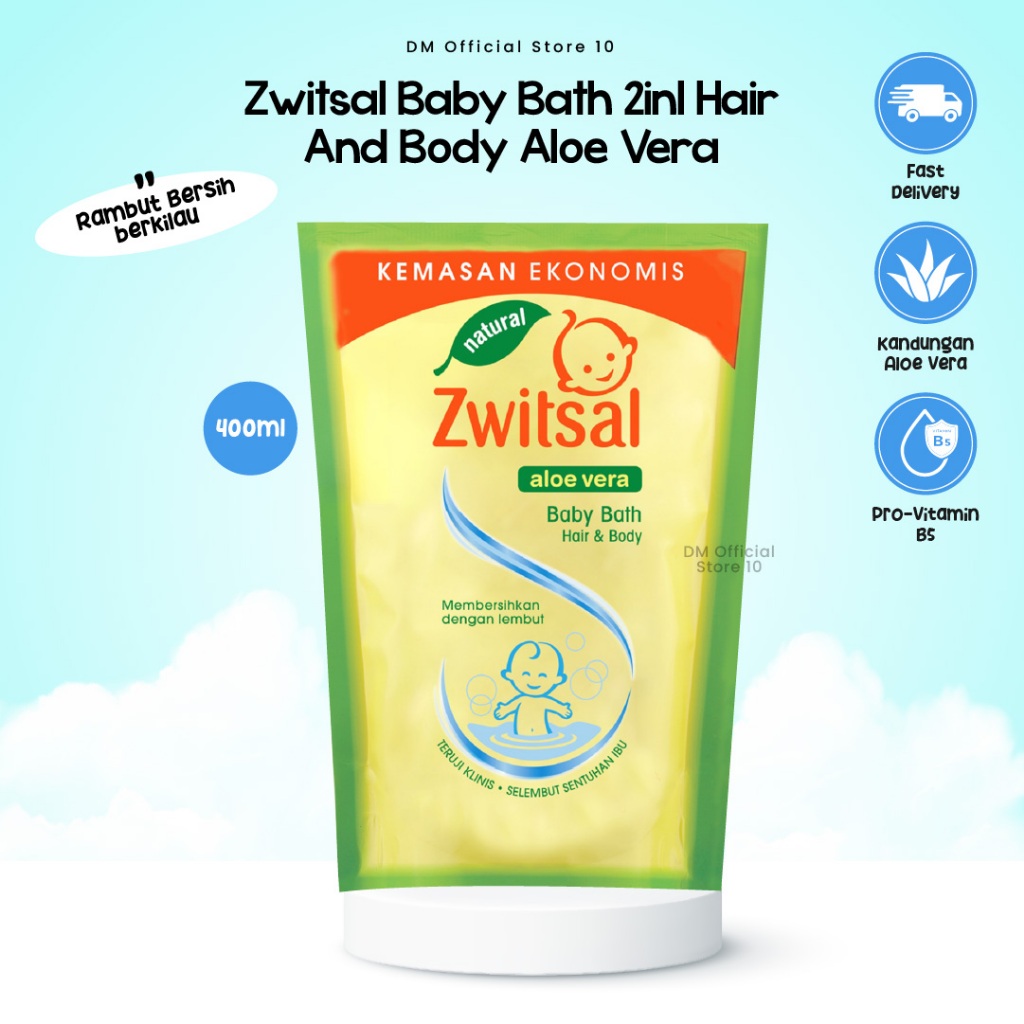 Zwitsal Baby Bath 2in1 Hair And Body Aloe Vera 400ml Sabun Sampo Anak Bayi Perlengkapan Mandi Termurah By Dm Store