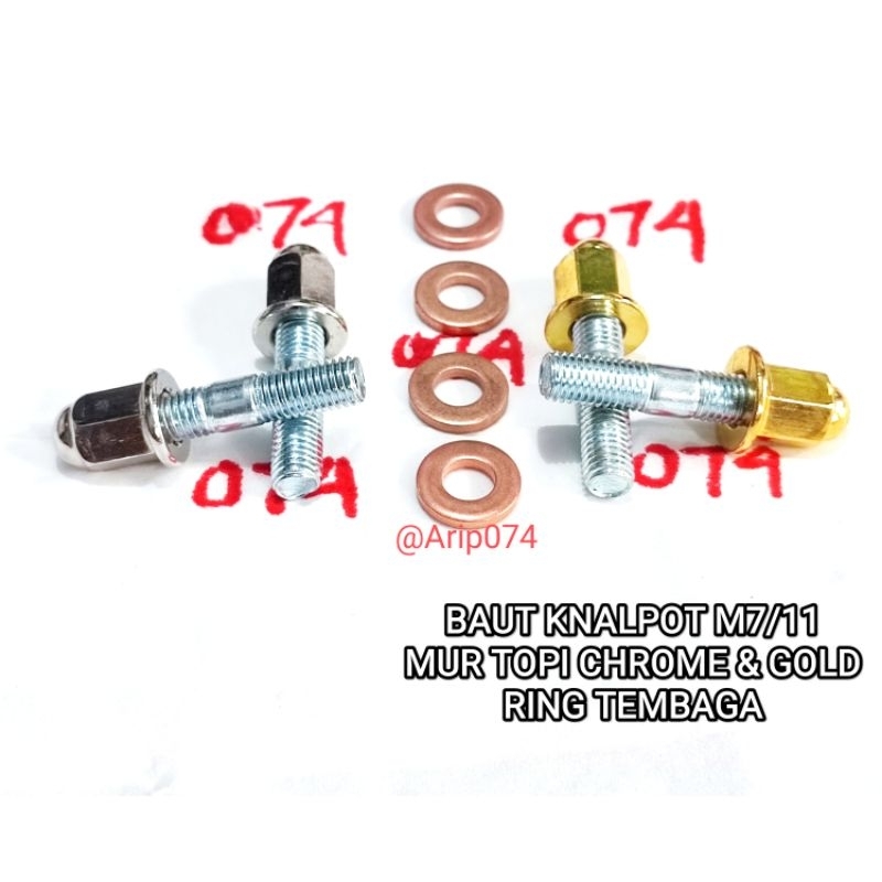 BAUT KNALPOT PCX ADV VARIO BEAT SCOOPY GENIO BAUT KNALPOT M7 BAUT KNALPOT 11 MUR TOPI GOLD MUR TOPI 