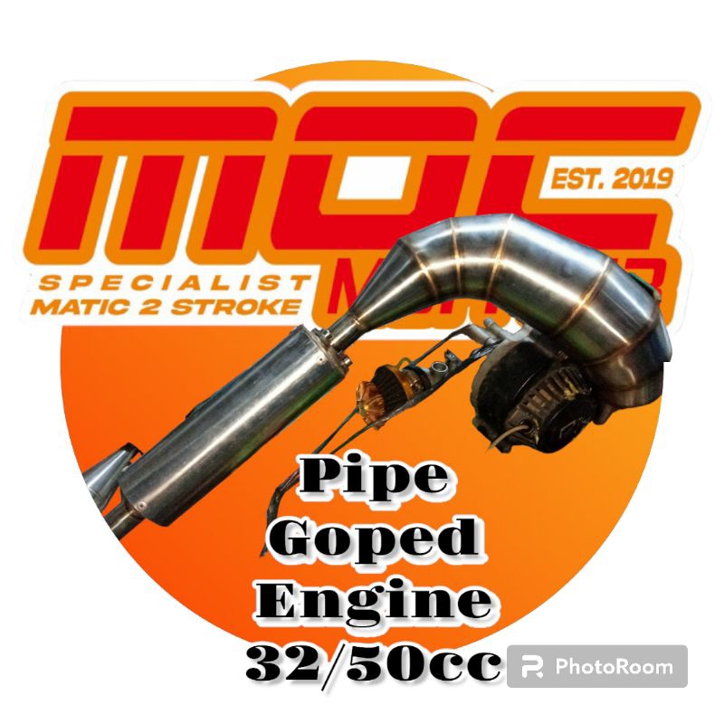 knalpot Exhaust Goped 32,44,50cc Original MOC Muffler