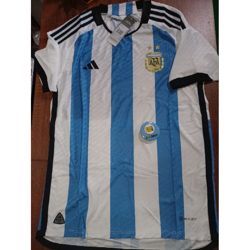 JERSEY ARGENTINA HOME PLAYER ISSUE BINTANG 2