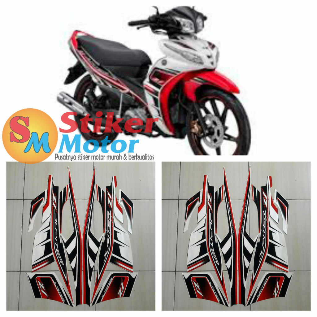 sticker striping motor jupiter z1 2015 putih