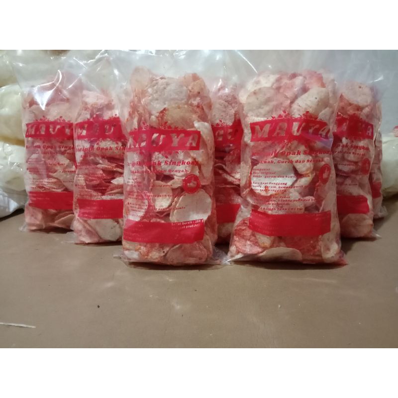 

Termurah !!! Keripik Opak Singkong Mateng siap makan 100gram