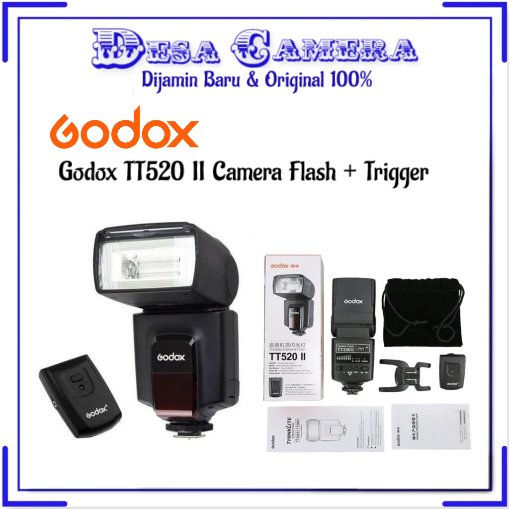 Godox TT520 II Camera Flash + Trigger