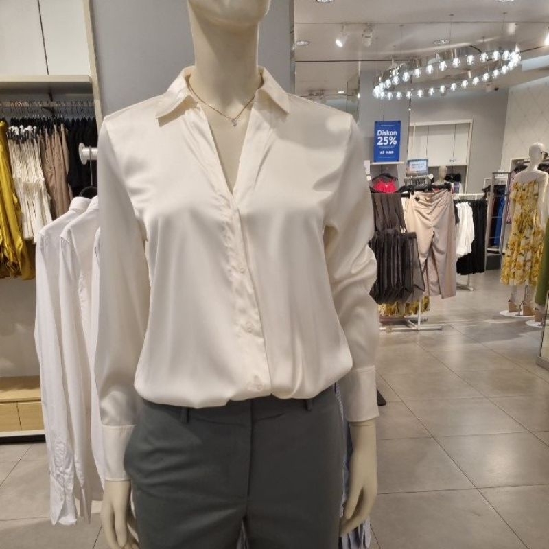 Kemeja satin silk 05 H&M 06 JASTIP jasa titip hnm