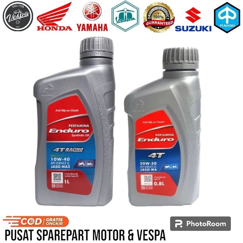 (ORIGINAL) Oli Enduro Racing 10W-40 - Oli Mesin Motor Non Matic