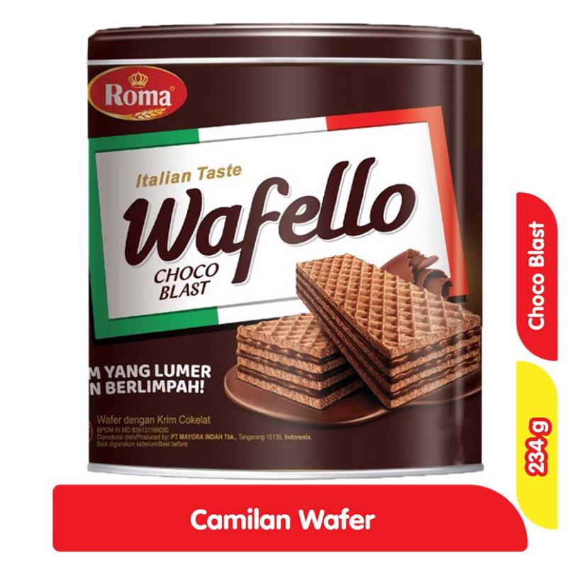 

WAFELLO CHOCO WAFER KALENG