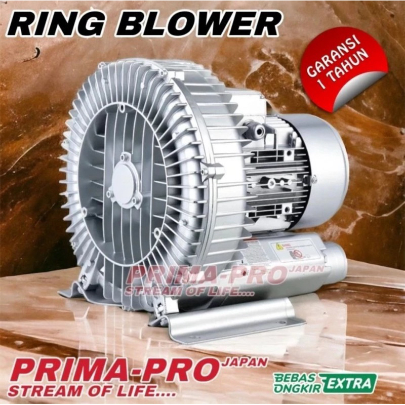 RING BLOWER ROTOR 1,5 HP 1,1KW 220/380V BLOWER VORTEX TAMBAK KOLAM Ring blower 1.5Hp Rings blower