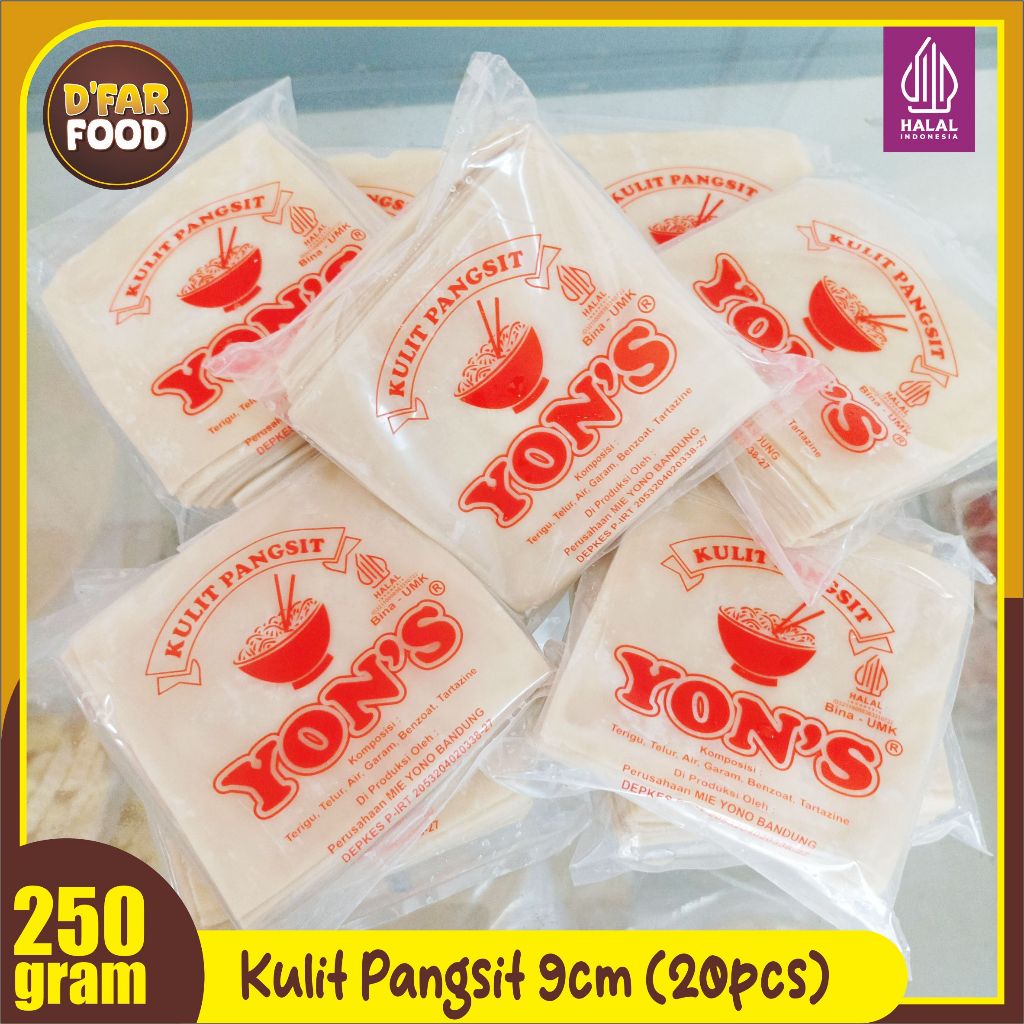 

Kulit Pangsit Kotak Serbaguna 9cm 20 Lembar (250gr) Untuk Aneka Makanan