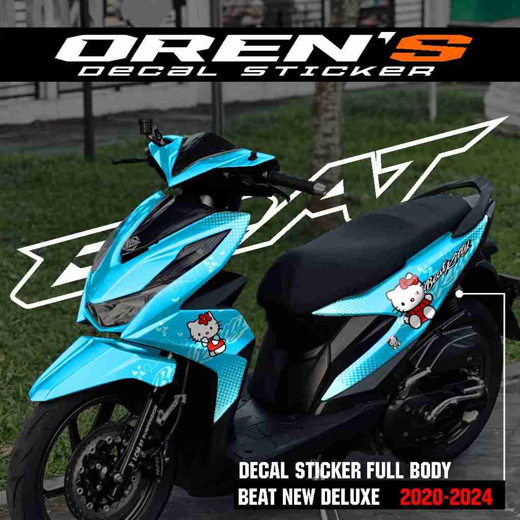 NEW DECAL STICKER BEAT DELUXE 2020 2021 2022 2023 2024 STICKER FULLBODY VARIASI MOTOR BEAT MOTIF HEL