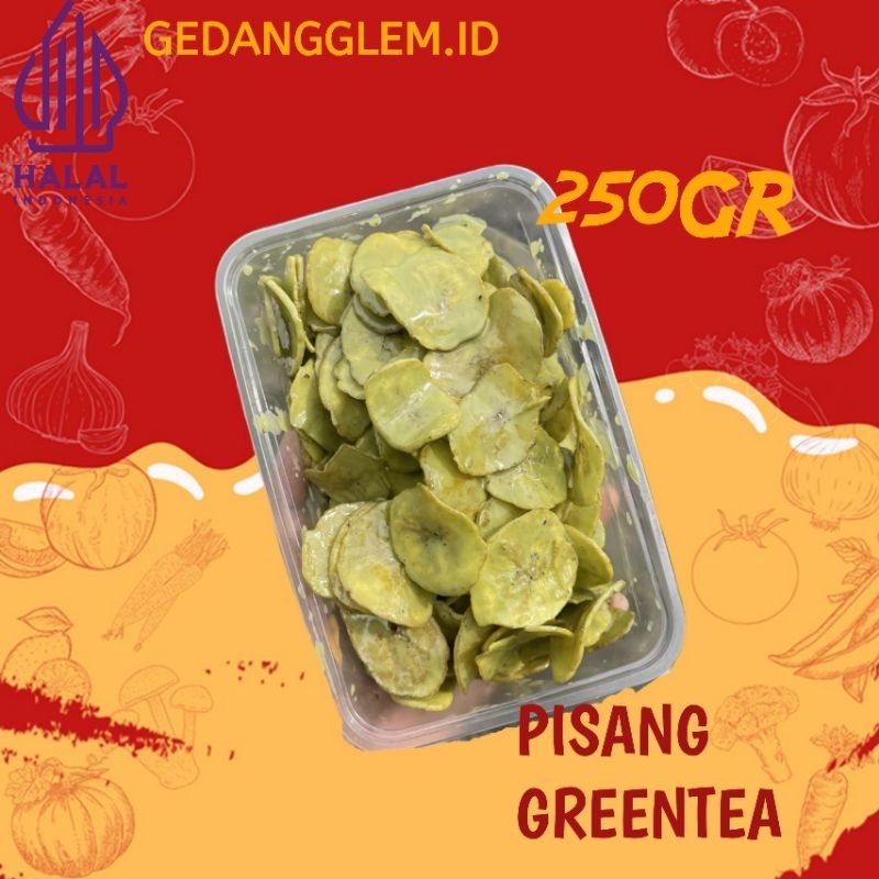 

250GR KERIPIK PISANG GREANTEA LUMER BEST SELLER COKLAT