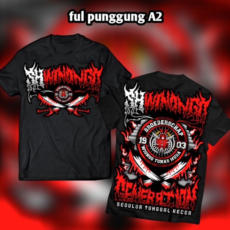 kaos PSHW winongo kaos pesaudaraan setiahati winongo kaos distro SH winongo ter baru ful punggung A2