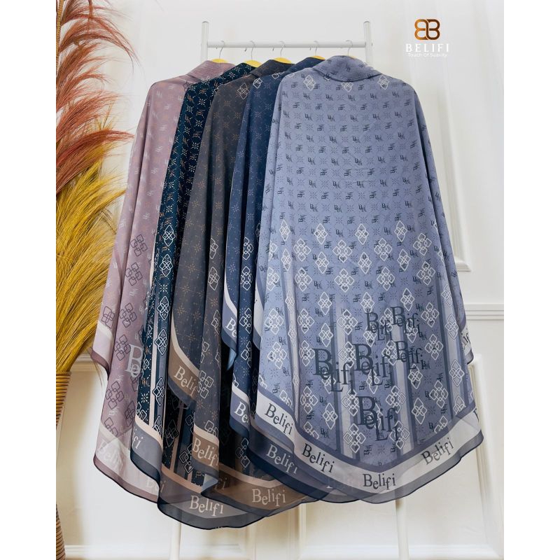 Khimar printing Belifi original (tanyakan stok)