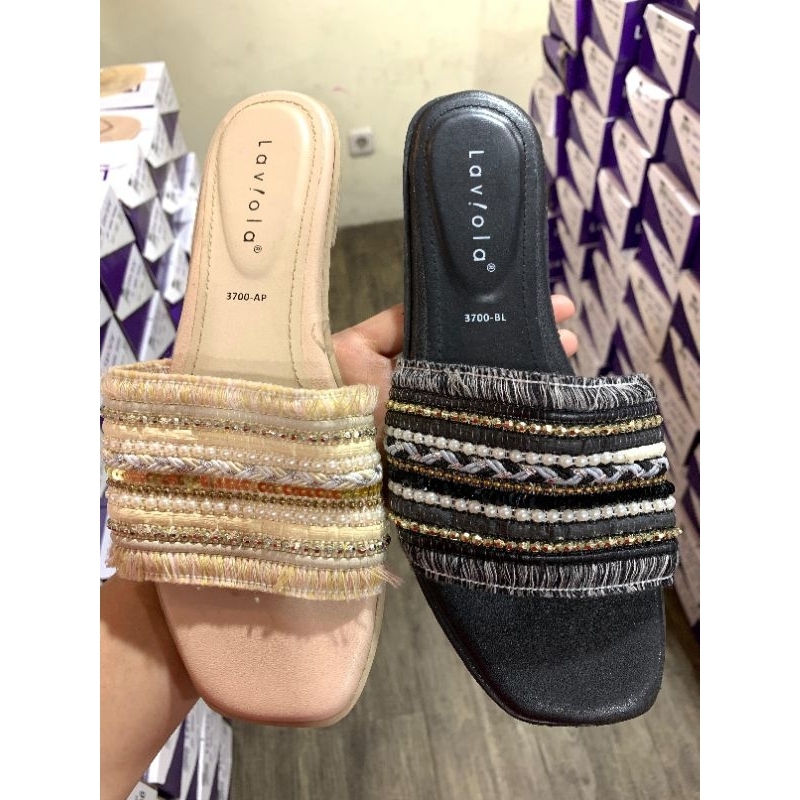 LAVIOLA - Sandal Flat Wanita Size 36-40 Original