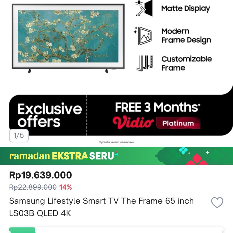 tv samsung the frame 65 inch